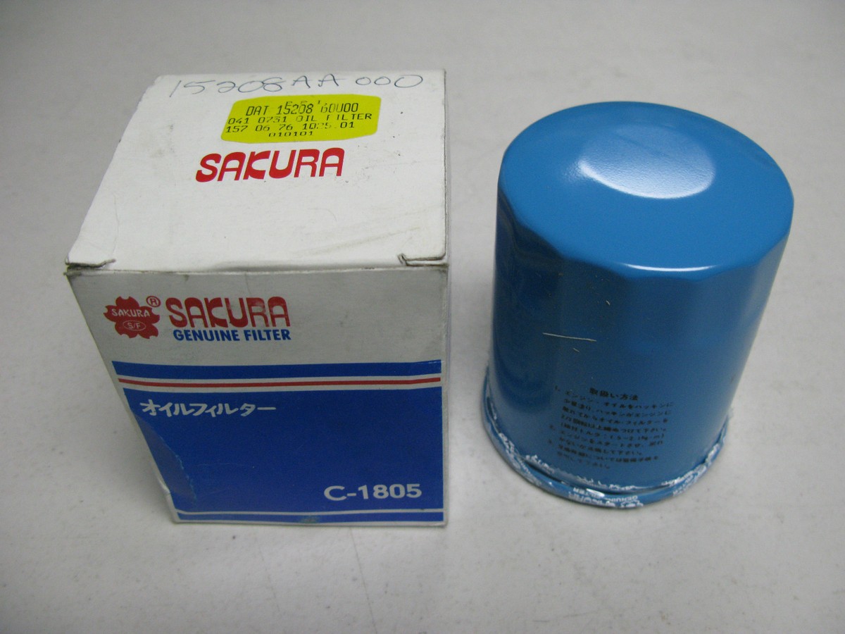 SAKURA C-1805 Engine Oil Filter Fit SUBARU C1805 (15208-60000) | eBay