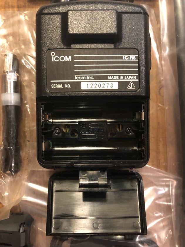 Icom Ic-R5 Communications Receiver Handheld Wideband Scanner Radio
