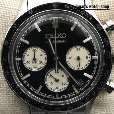 SEIKO SEIKO SELECTION S SBTR055 Black Chronograph Quartz Men's