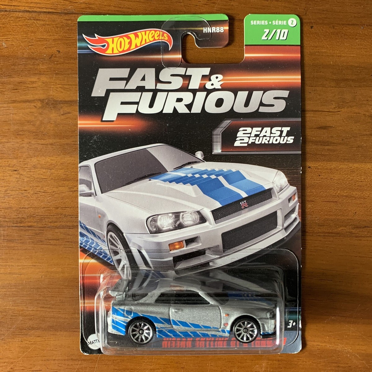 Hot Wheels Fast Furious Nissan Skyline GT-R BNR34 R34 #2/10 Series