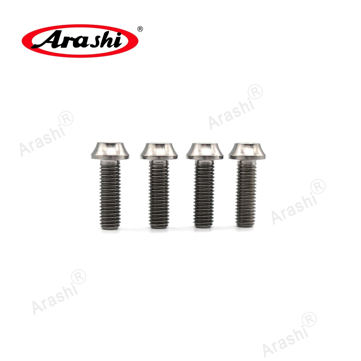 For Kawasaki Ninja ZX6R 636 2009-2023 4PCS M8x25 Titanium Rearsets