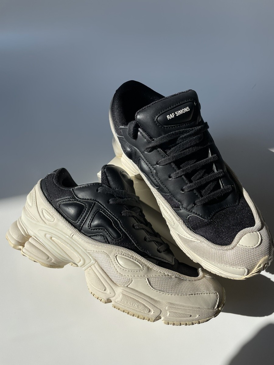 RAF SIMONS ADIDAS OZWEEGO BLACK WHITE SNEAKERS Size 6.5 US F34264