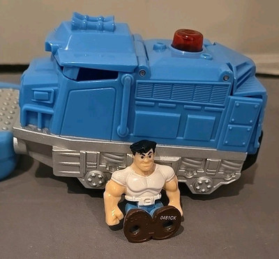 HTF GeoTrax RC Train Blue Bull & Bruno Toughest Team Train W