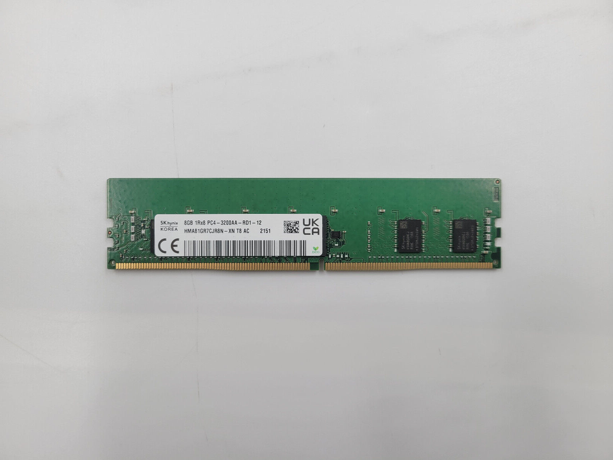 SK Hynix 8GB PC4-3200AA 1Rx8 ECC Server Memory HMA81GR7CJR8N-XN