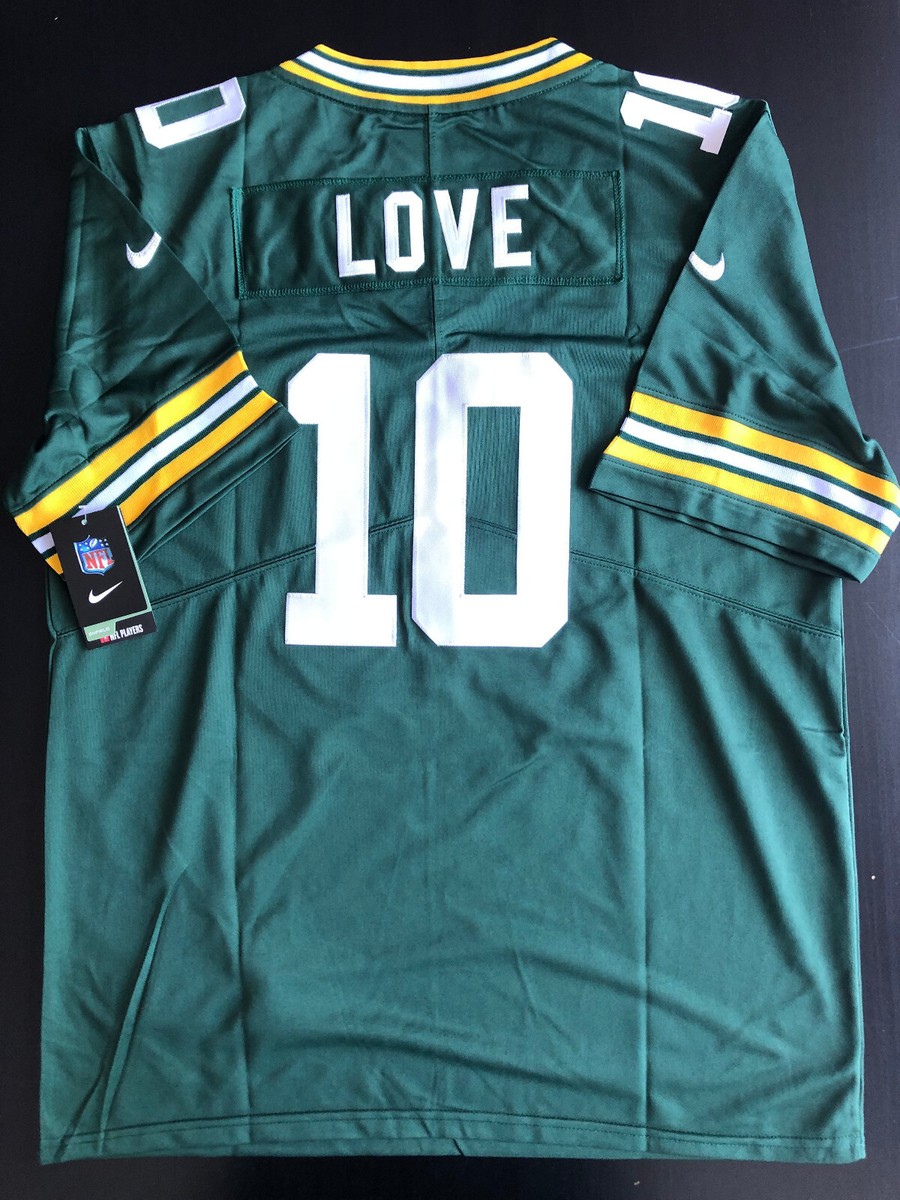 Nike Men's On Field Jordan Love #10 Green Bay Packers Green Jersey