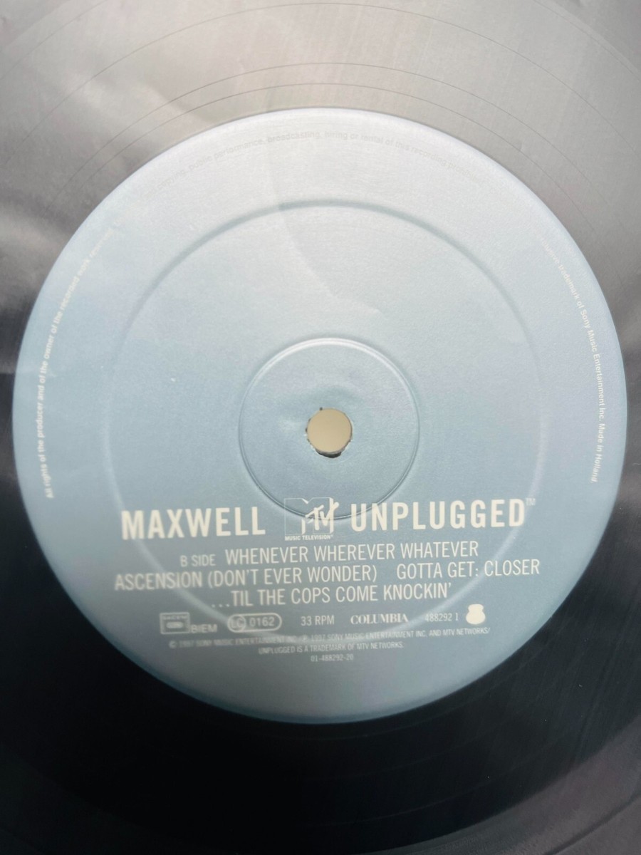 Maxwell / MTV Unplugged EP 1997 EU Original Vinyl Columbia 488292