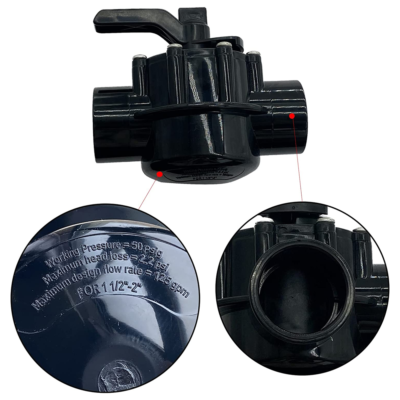 For Pentair 263037 Diverter Valve Three Port with 1-1/2