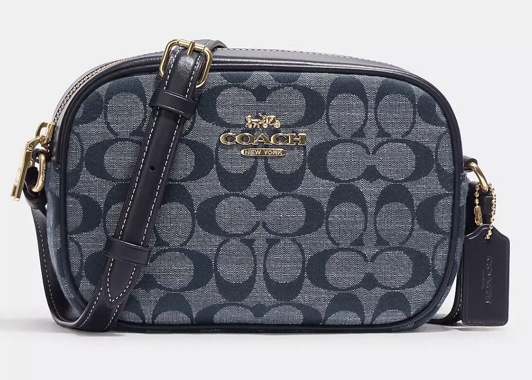 NWT COACH CH840 Mini Jamie Camera Bag in Signature Chambray&