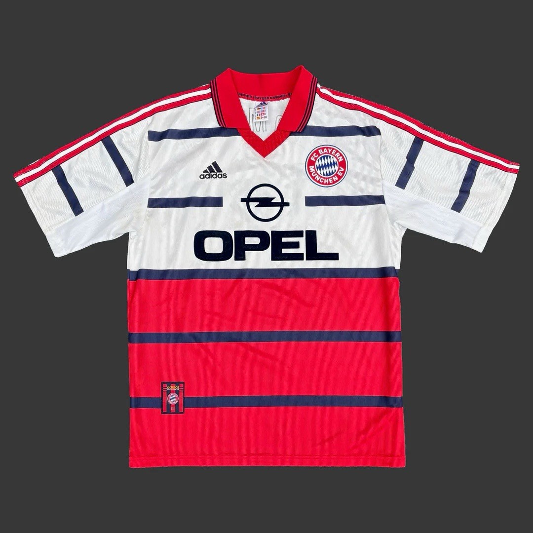 Bayern Munich 1998 1999 90s Vintage Adidas Rare Away Opel Soccer