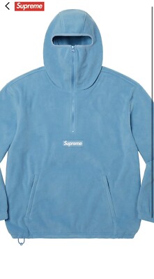 Supreme/Polartec Half Zip Facemask Pullover Blue M - *ORDER