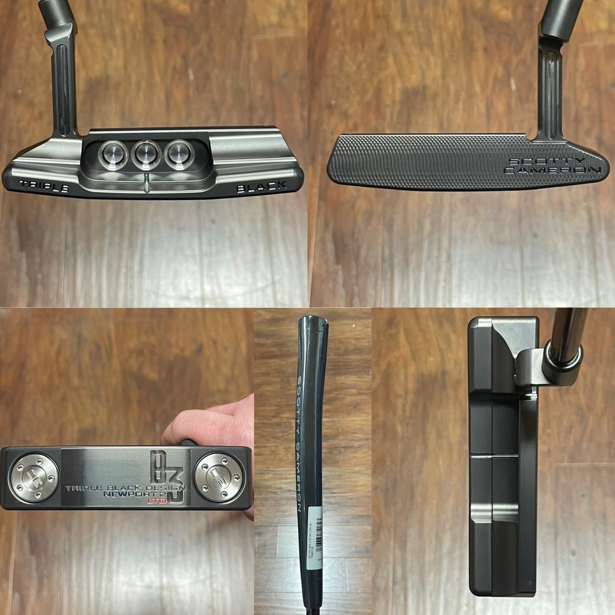 Scotty Cameron B3 Triple Black LTD Newport 2 Putter W/ Cover
