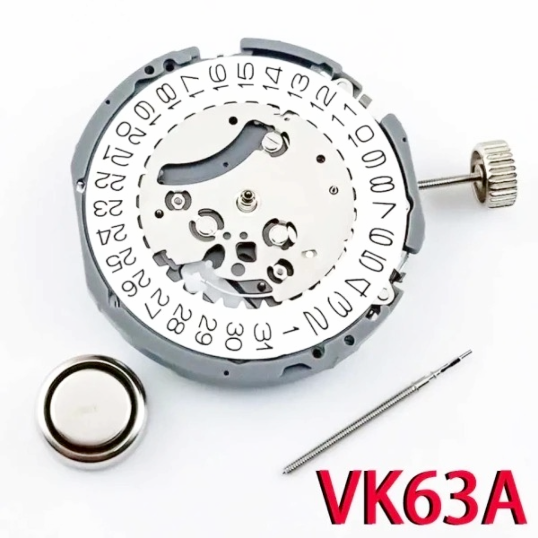Japan VK63A Chronograph Quartz Movement with Battery VK63 VK61A