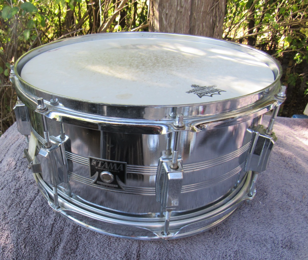 Vintage 1980's Tama Swingstar Japan chrome 8 lug snare drum 14
