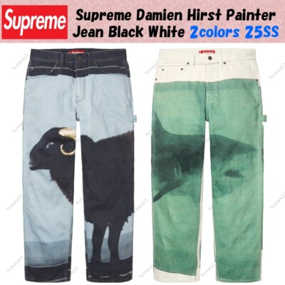 Supreme Damien Hirst Painter Jean Black White 2colors 25SS Brand