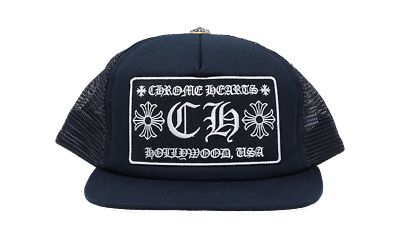 Chrome Hearts CH Hollywood Trucker Hat Black (CHHE-CP006) One Size