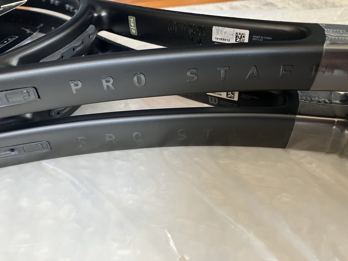 Matched Pair: Wilson Pro Staff 97 v14 - Noir (All-Black Edition