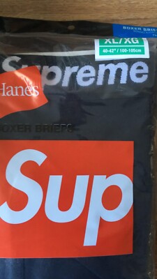 Supreme Hanes Boxer Briefs Black Underwear S-XL (4 in 1 Pack) | eBay