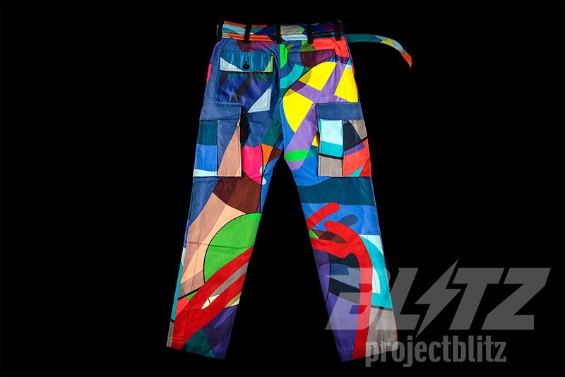 FW21 Sacai Kaws Pants Multicolor Size 3 L Large | eBay