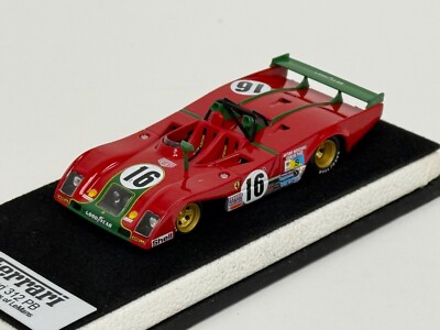 1/43 Ferrari 312 PB 1973 24 Hours of LeMans Car #16 Leather base