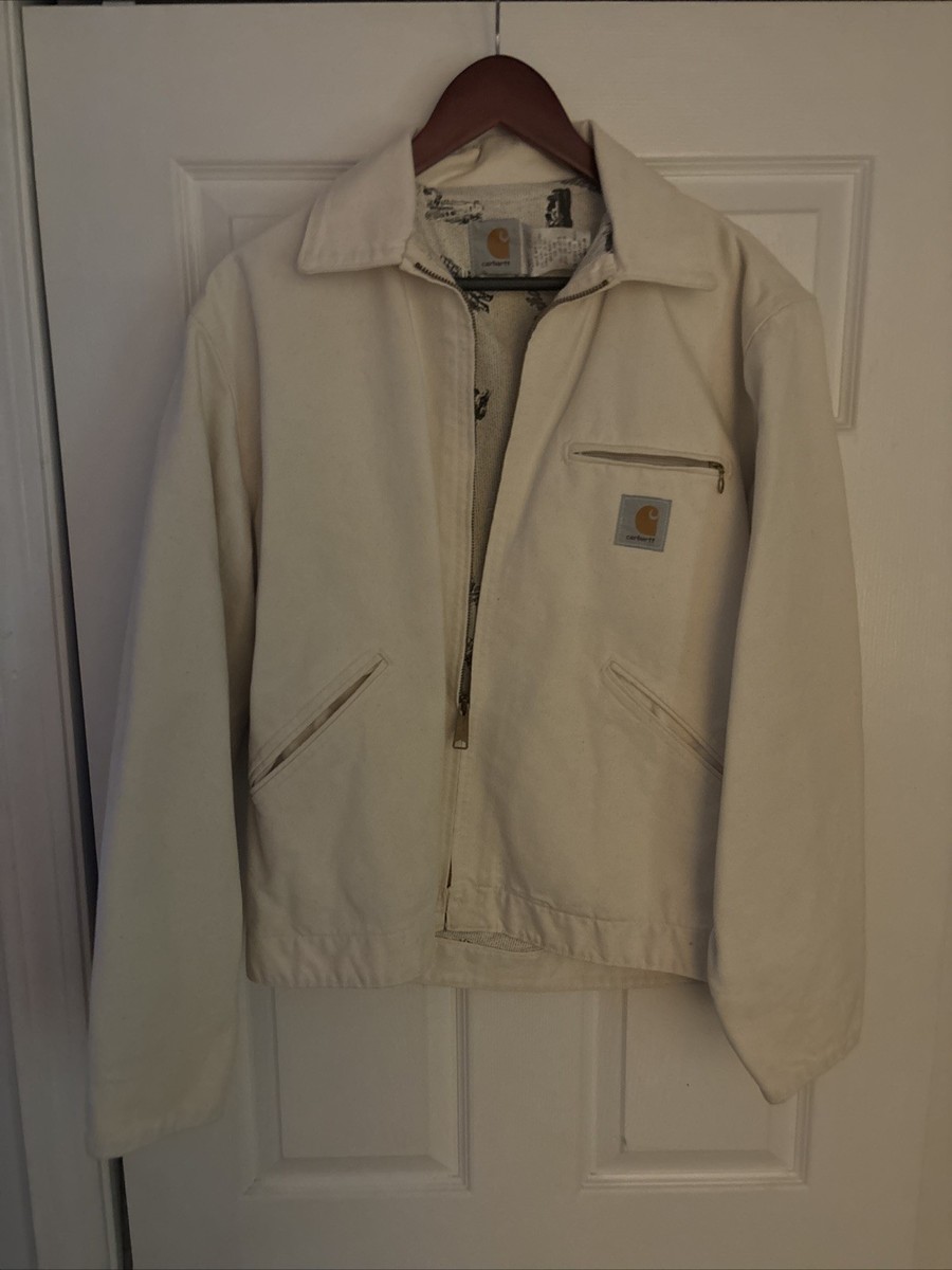 VINTAGE 90s Carhartt JS1207 White Horse Lined Y2K Work Detroit
