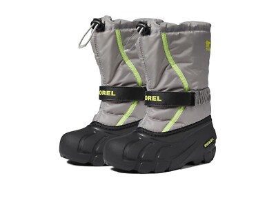 SOREL Z1960 Toddler Grey Nylon Flurry Waterproof Insulated Snow