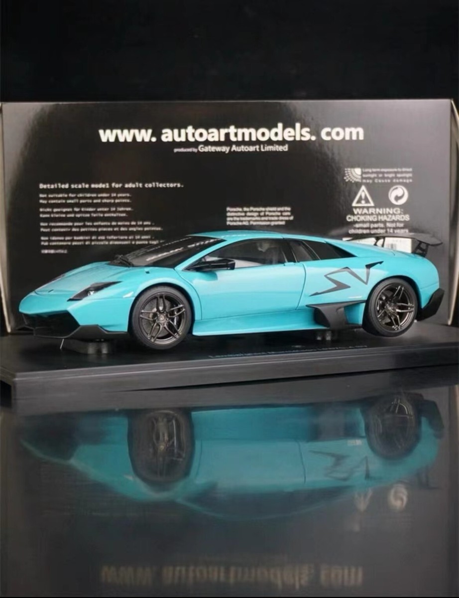 RARE* 1/18 AUTOart Lamborghini Murcielago LP670-4 SV (Turquoise