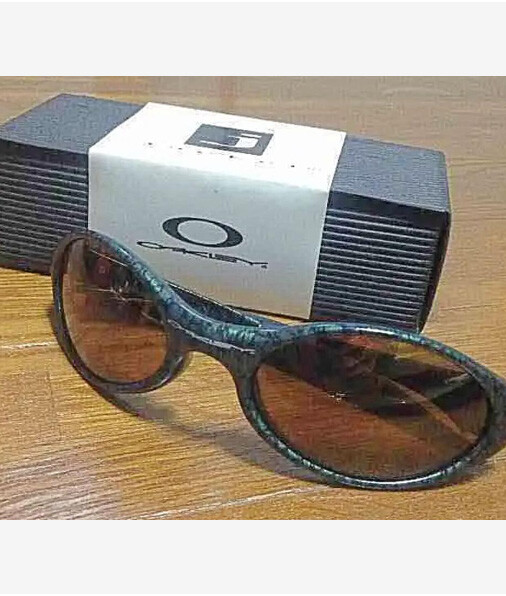 90's vintage OAKLEY eye jacket FUEL green gold mirror lens