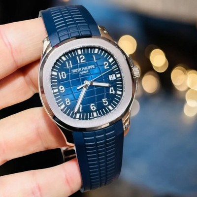 Patek Philippe Aquanaut Blue Dial & Strap - 5168G-001 842047146507