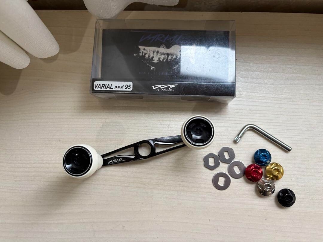 DRT VARIAL HANDLE VARIAL p.c.d 95 black white knob Fishing From