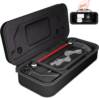 Steam Deck Carrying Case Fit Original Charger AC Adapter Hard