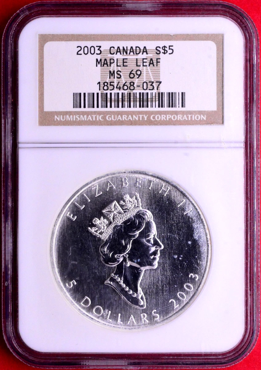 Canadian Maple Leaf MS 69 Silver Bullion Coins for sale | eBay