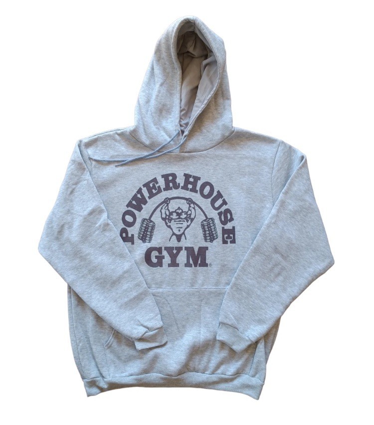 POWERHOUSE GYM old school logo hoodie - weights-fitness-muscle tee