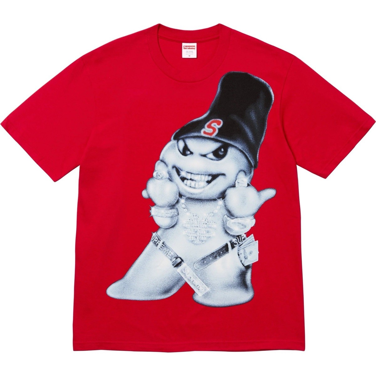 Supreme Mr.Cartoon Script Tee S Red レッド Supreme - Script Tee
