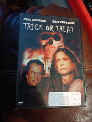 Trick Or Treat Movie DVD Gene Simmons Ozzy Osborne Horror