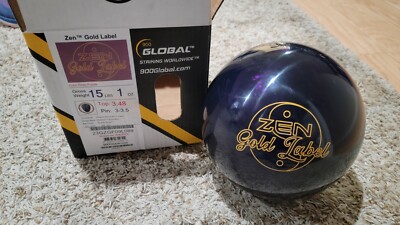 900 Global Zen Gold Label Bowling Ball 1st Quality | 15 Pounds | 3
