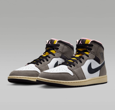 NIKE Air Jordan 1 Mid SE HQ2011-100 White cave stone dark sulfur