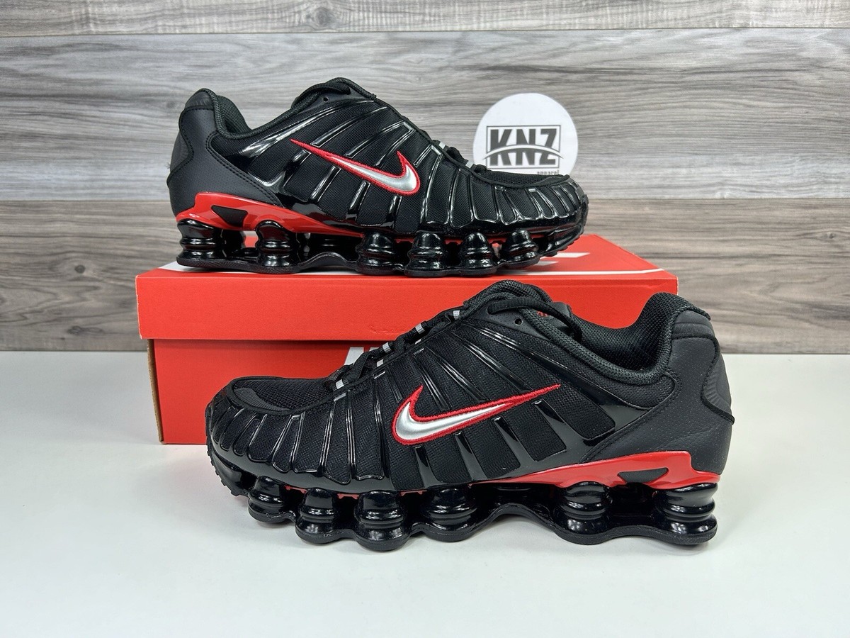 Nike Shox TL 'University Red' Black Silver CN0151 003 NEW Men's