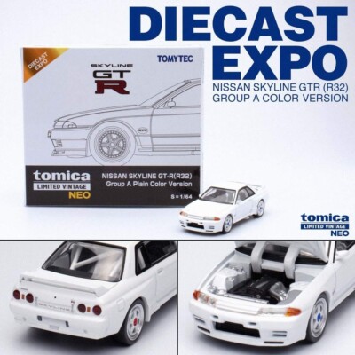 1:64 Tomica Limited Tomytec Nissan Skyline GT-R R32 Group A Plain