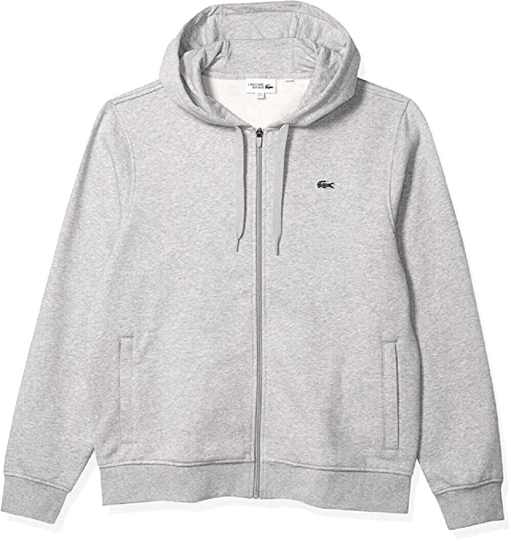 Lacoste Men's, Big&Tall Sport Fleece Full Zip Hoodie Sweatshirt