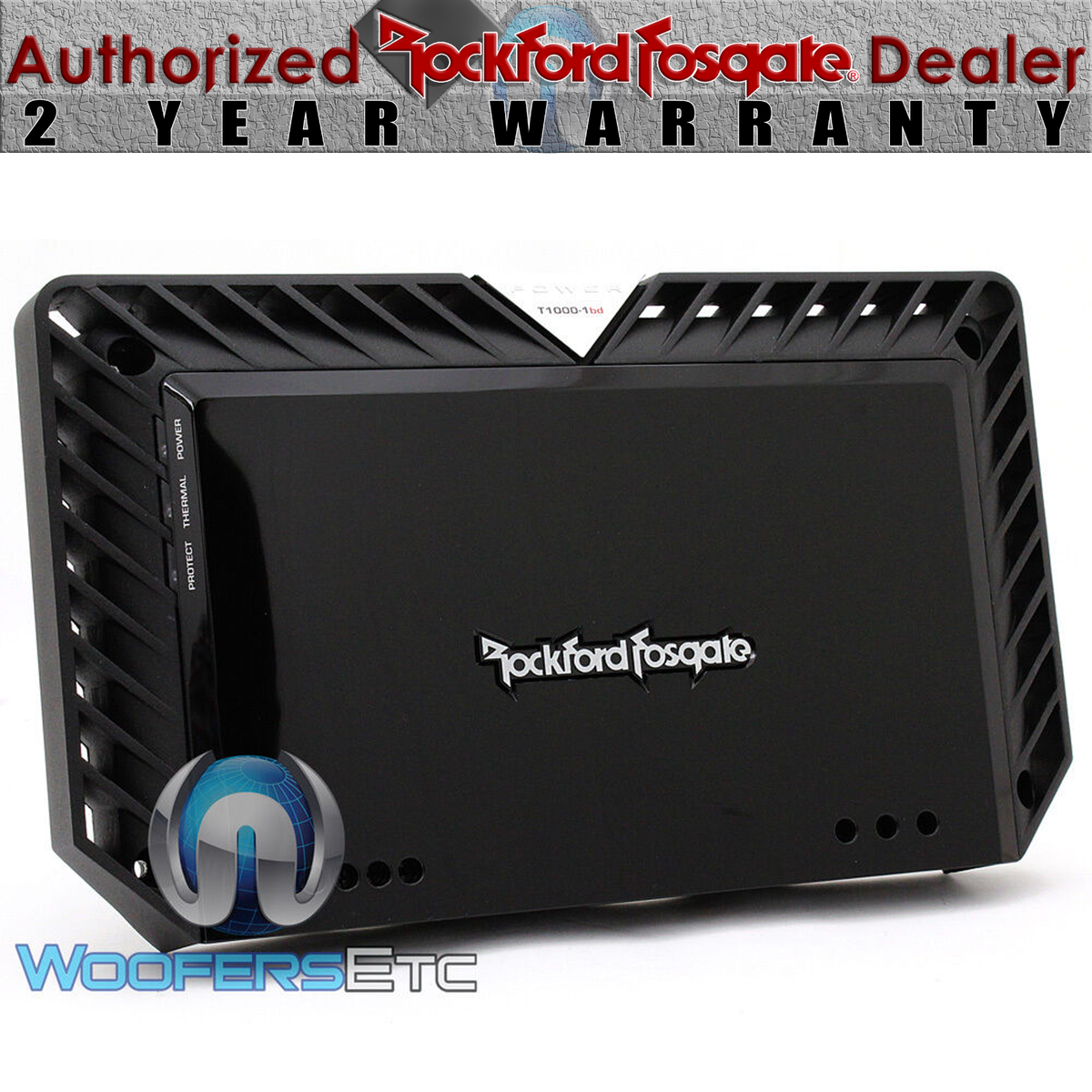 ROCKFORD FOSGATE T1000-1BDCP 2000W MAX SUBWOOFERS SPEAKERS POWER