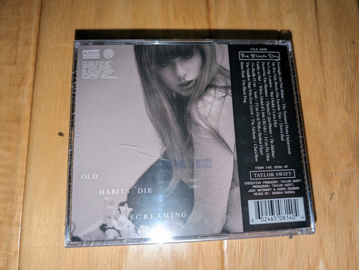 Taylor Swift TTPD Deluxe CD Black Dog Bonus Collectors Edition