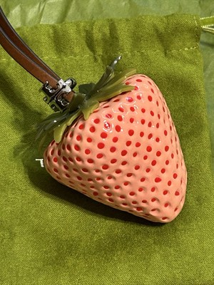 Tory Burch STRAWBERRY PINK Bag Charm - NEW | eBay