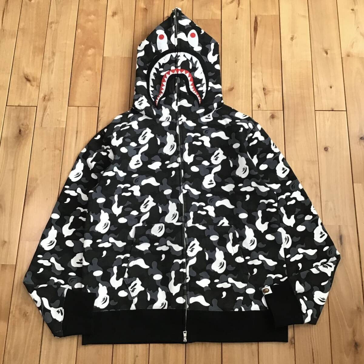 DSMG Store Camo BAPE Separate shark full zip hoodie A Bathing Ape
