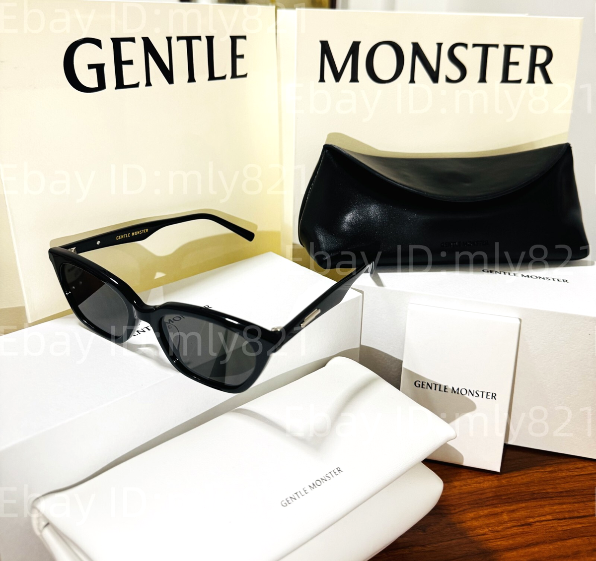 GentleMonster Sunglasses Loti 01 Black Frame Black Lenses | eBay