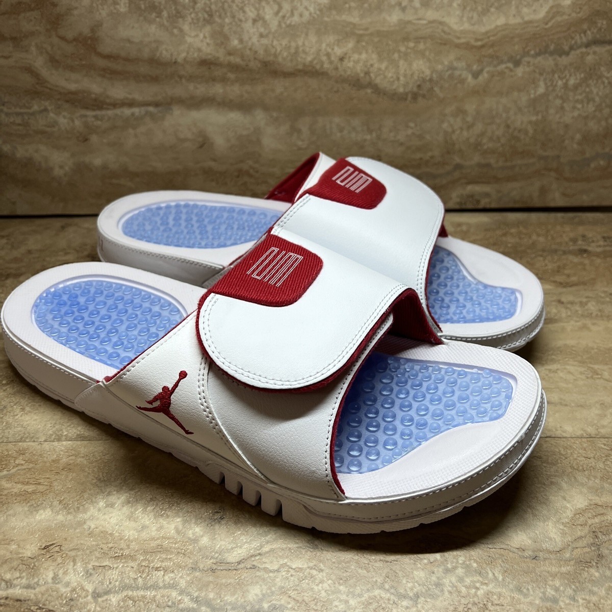 Men's Jordan Nike Hydro XI Retro Slide Sandals Size 12 White | eBay