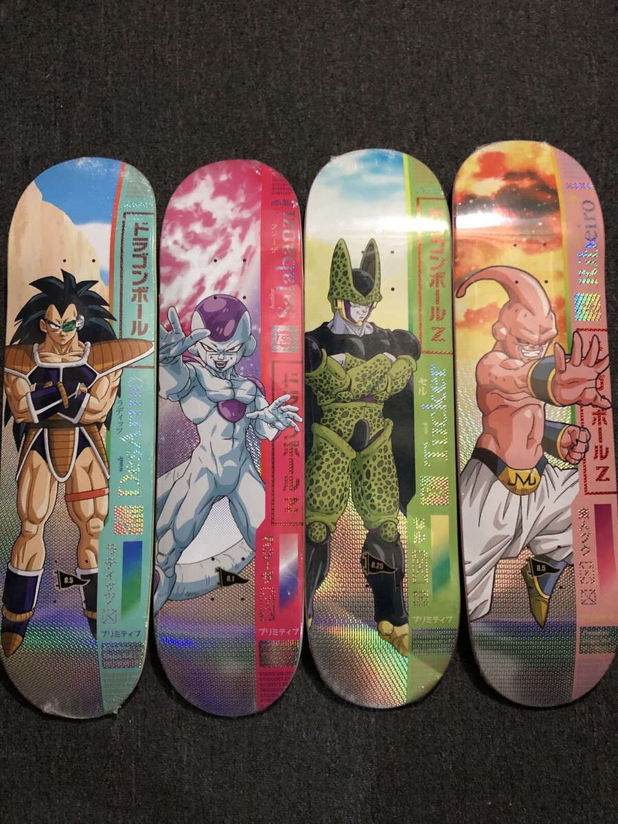 Dragon Ball Z X Primitive Skateboards Licensed Original 12 Decks