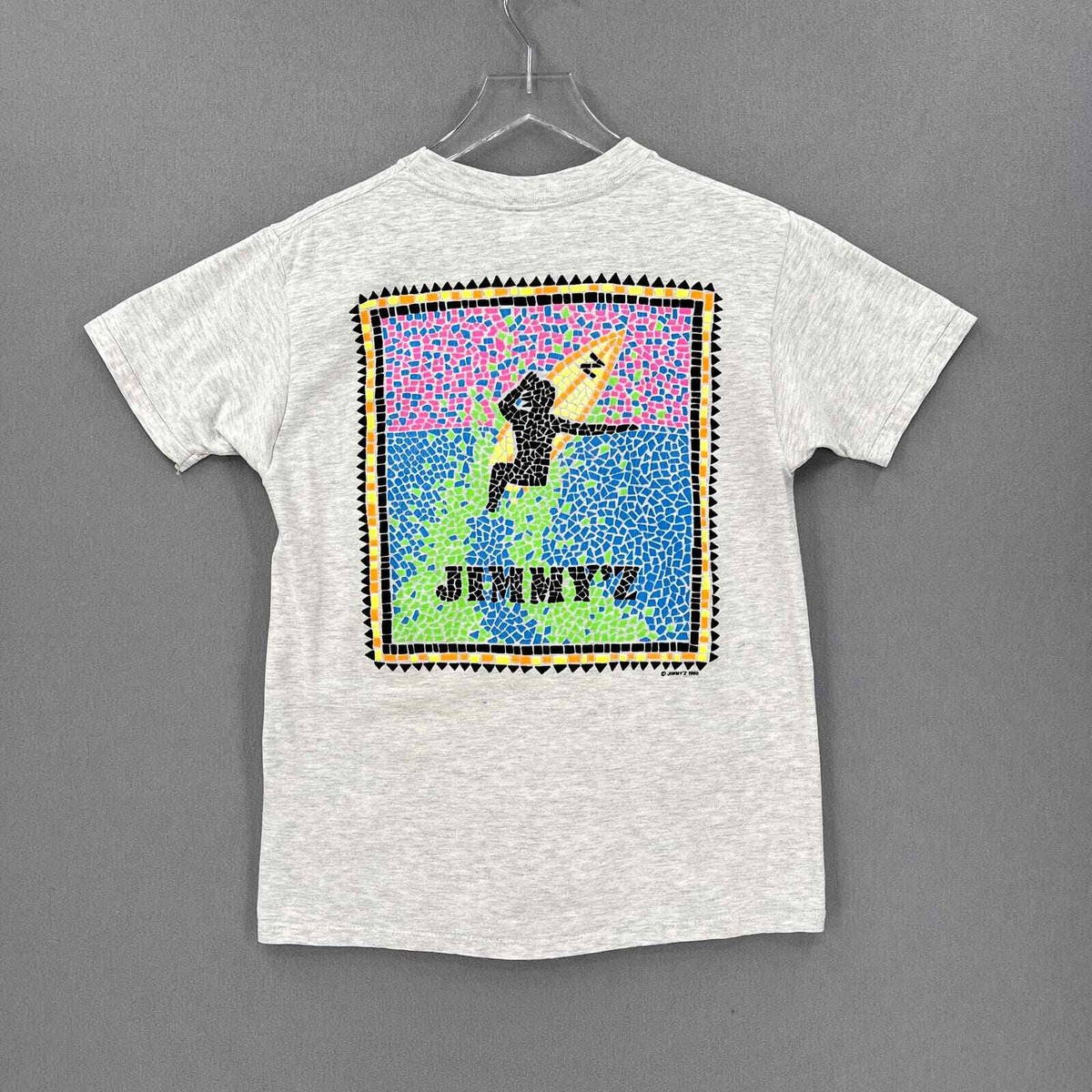 Vintage 90s JIMMY'Z JIMMY Z Surf Skate T-Shirt Mens Medium Gray
