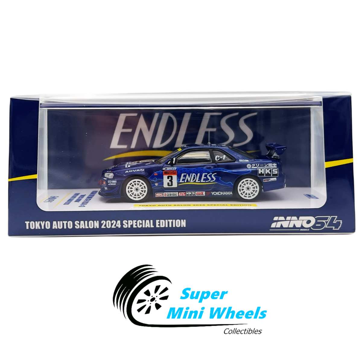 INNO64 1:64 Nissan GT-R R34 ENDLESS ADVAN Tokyo Auto Salon 2024