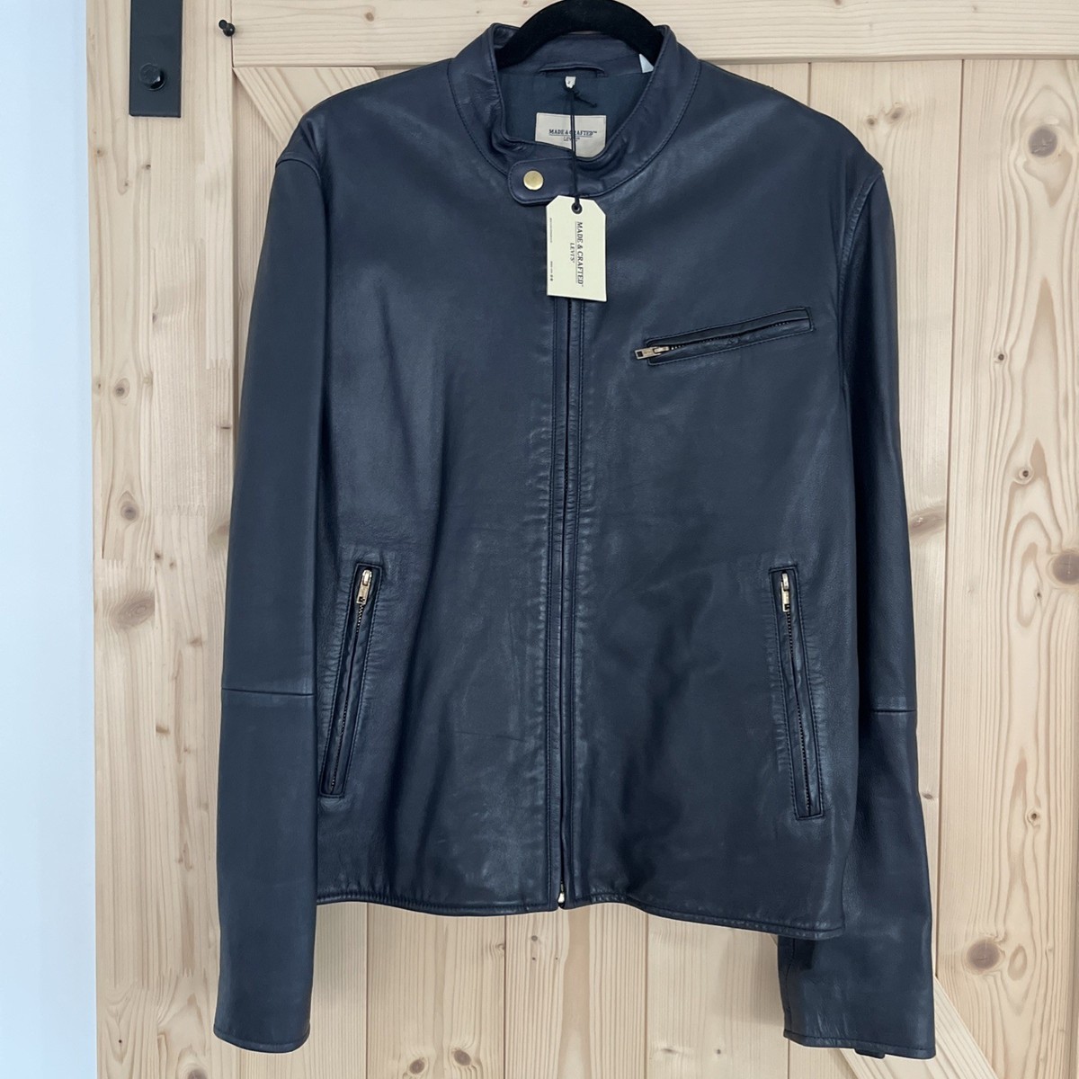 Levi's Made & Crafted Goat Leather Biker Jacket Medium Made In