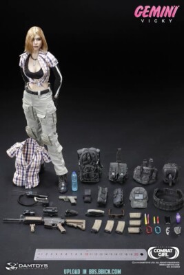 Damtoys 1/6 Dcg002 Combat Girl Series Gemini Vicky Action Figure